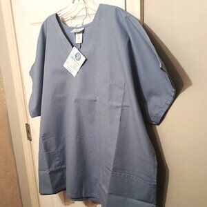 New Simply Basic Fashion Light Blue Scrubs Set       3XL